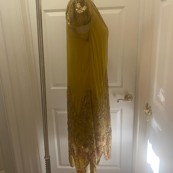 FREE PEOPLE MAGIC GARDEN PARTY DRESS 20s Flapper ART DECO Sequin Embellished S - Picture 14 of 16